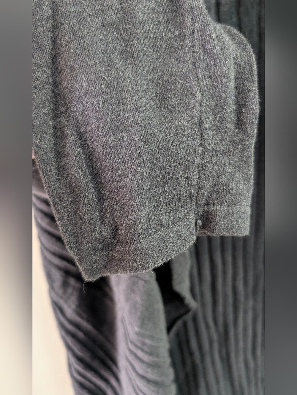 Arvida Open-Front Ribbed Knit Cardigan Sweater Size Large - Picture 3 of 5